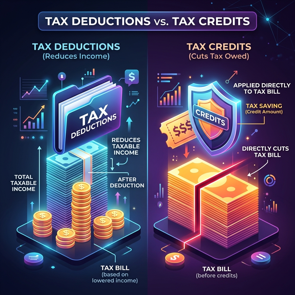 Tax Deductions vs Tax Credits Comparison